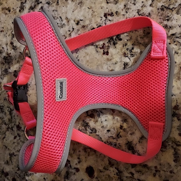 Coastal Other - Coastal Reflective Neon Pink Dog Harness (Size Medium)